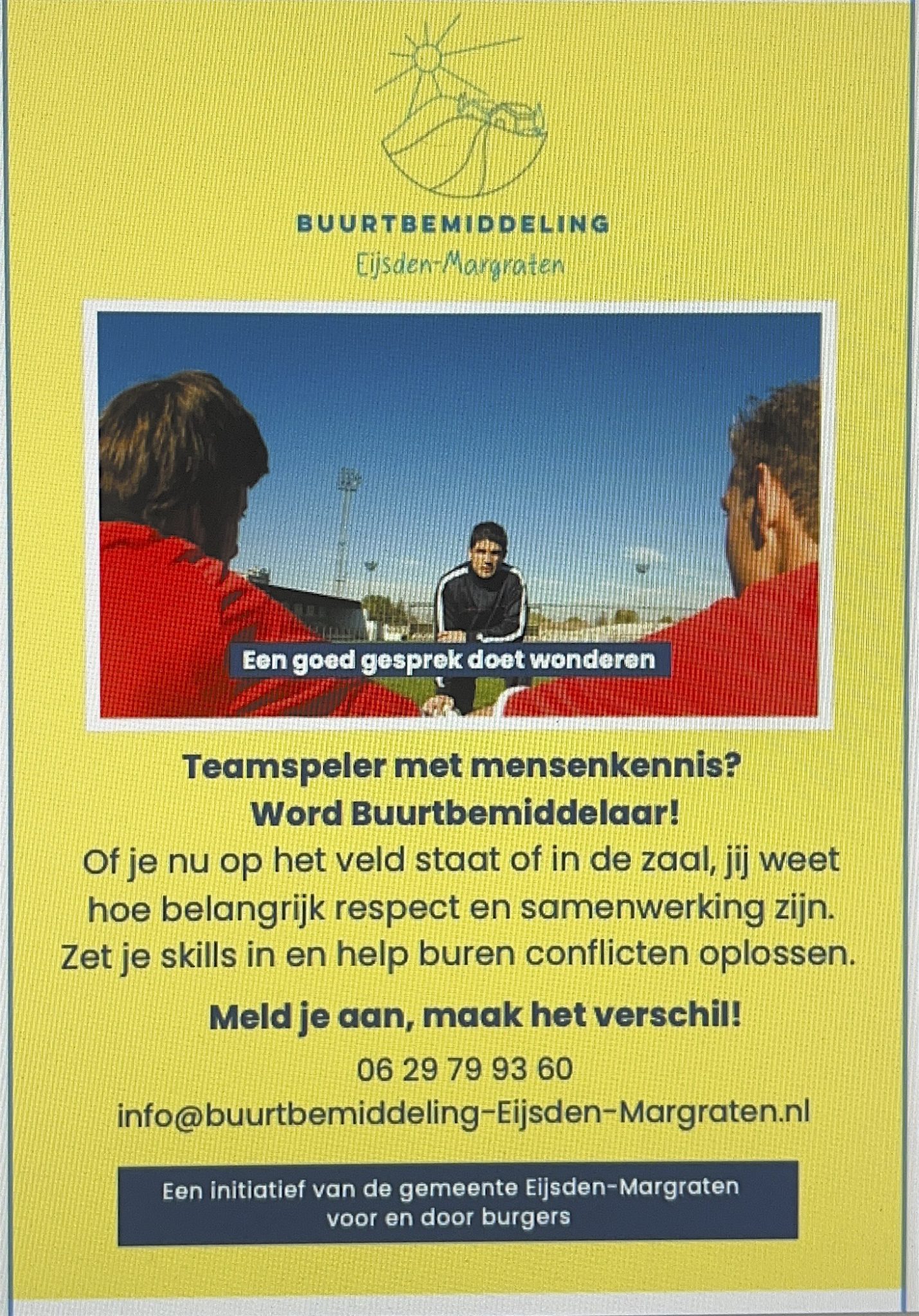 Word buurtbemiddelaar – ook buiten het veld kun je het verschil maken